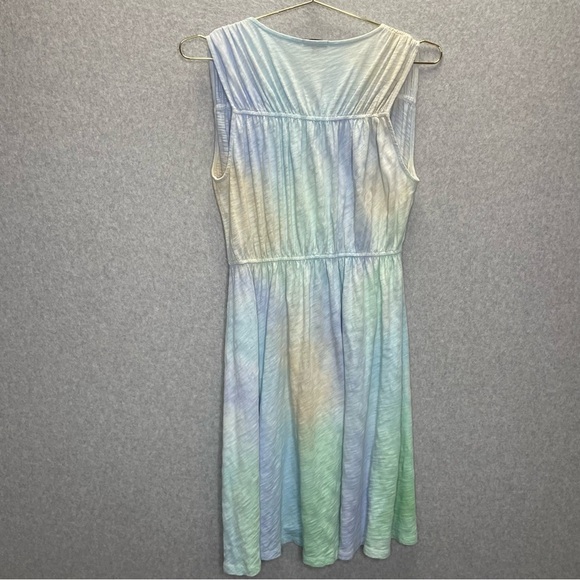 ATM Anthony Thomas Melillo Pastel Swiftie Slub V Neck Baby Doll Mini Dress - Picture 6 of 7